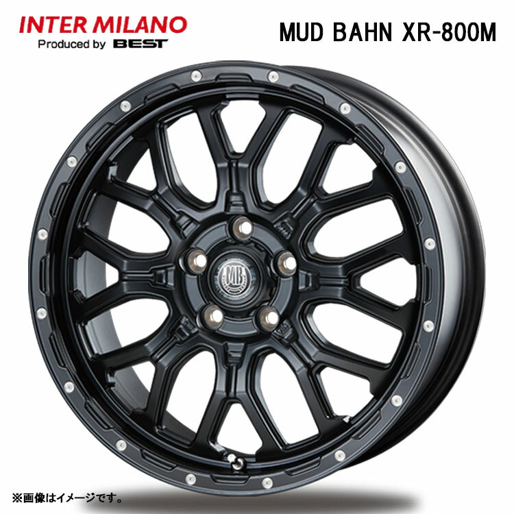 送料無料 インターミラノ マッドバーン XR-800M 6J-15 +33 6H-139.7 新品 INTER MILANO MUD BAHN XR-800M (15インチ) 6H139.7 6J+33 (1本/2本/4本)