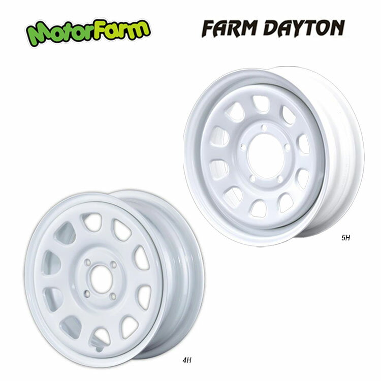 送料無料 モーターファーム FRAM DAYTONA 5J-14 +42 4H-100 FRAM DAYTONA (14インチ) 4H100 5J+42【1本単品 新品】