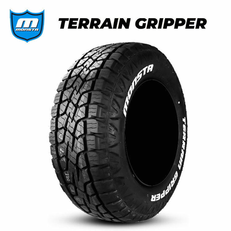 送料無料 モンスタタイヤ テレーングリッパー (1本/2本/4本) ホワイトレター MONSTA TYRES TERRAIN GRIPPER 175/80R16 175 80 16 (16インチ)