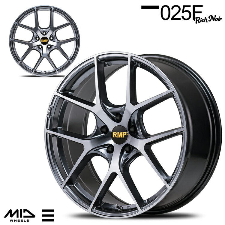 送料無料 エムアイディ ホイール 025F リッチノワール 7J-17 +48 5H-114.3 新品 MID EXCLUSIVE 025F Rich Noir (17インチ) 5H114.3 7J+48 (1本/2本/4本)