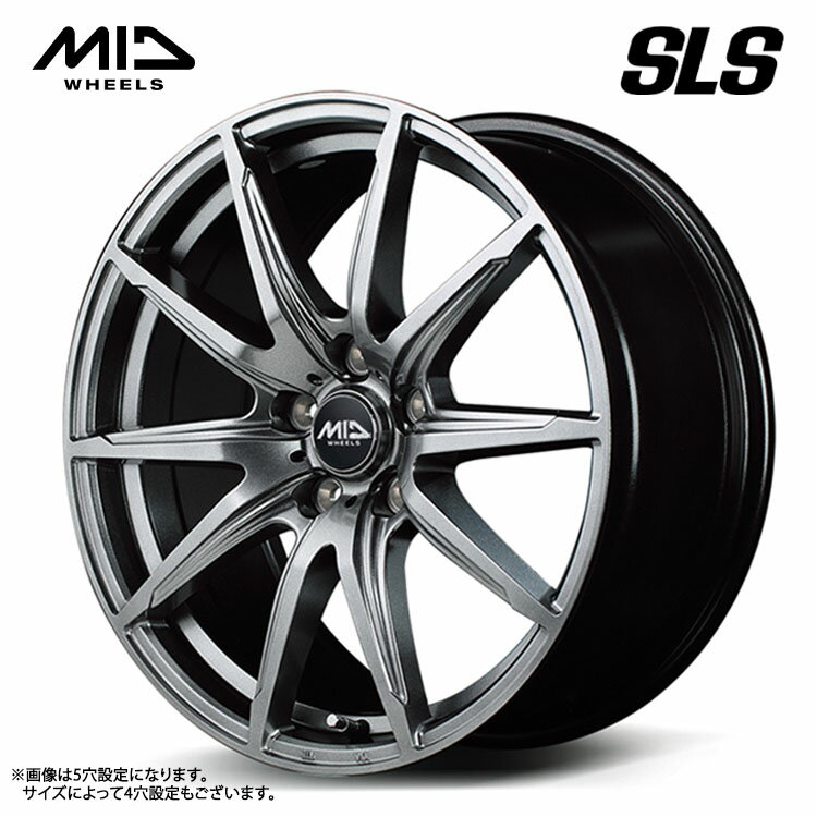 送料無料 マルカサービス ユーロスピード SLS 6.5J-16 +38 5H-114.3 新品 MID WHEELS EUROSPEED SLS (16インチ) 5H114.3 6.5J+38 (1本/2本/4本)
