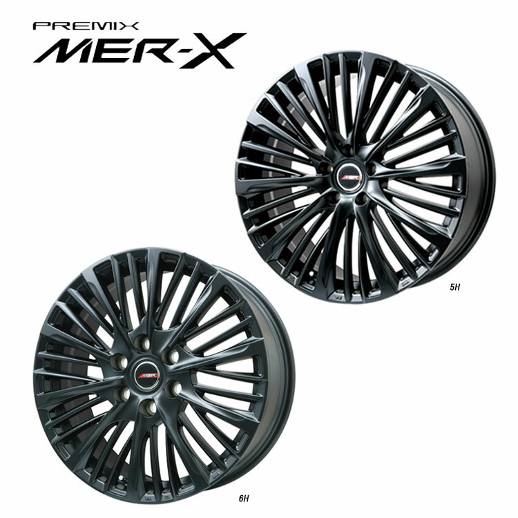 送料無料 プレミックス MER-X 8J-19 +45 5H-114.3 MER-X (19インチ) 5H114.3 8J+45【2本セット 新品】