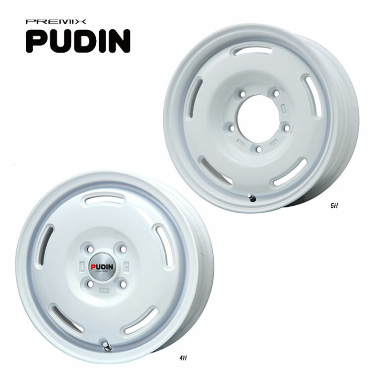 送料無料 プレミックス プディン 4.5J-15 +45 4H-100 PUDIN (15インチ) 4H100 4.5J+45【2本セット 新品】