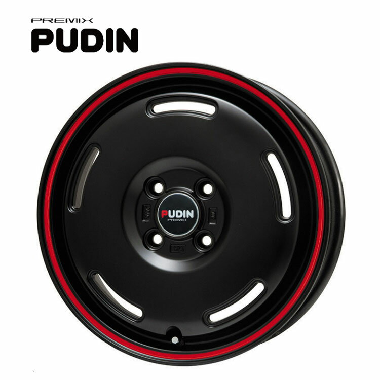 送料無料 プレミックス プディン 4B-12 +42 4H-100 PUDIN (12インチ) 4H100 4B+42【4本セット 新品】