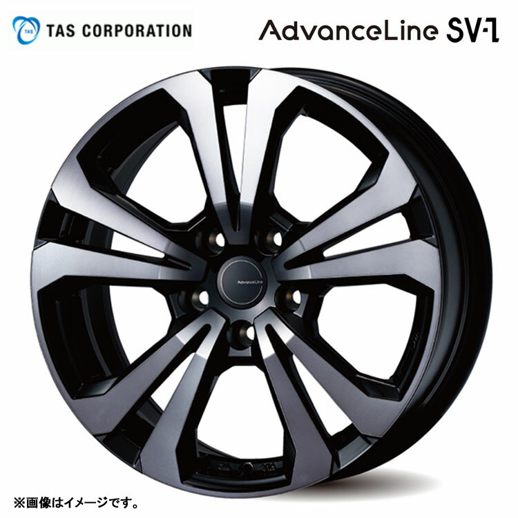 ティー・エー・エス アドバンスライン SV-1 8J-19 +39 5H-112 TAS AdvanceLine SV-1 (19インチ) 5H112 8J+39 (1本/2本/4本)