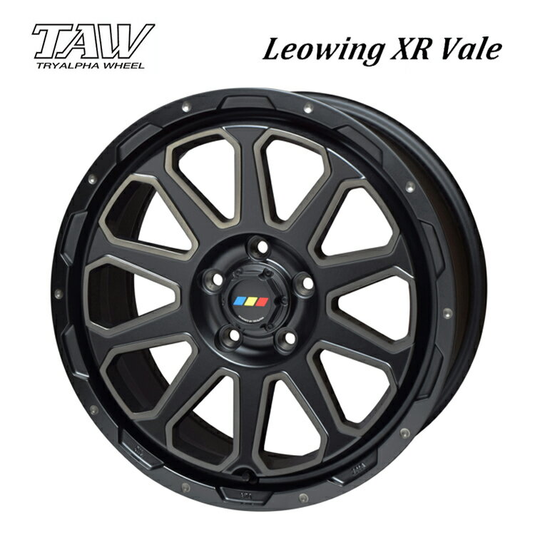 送料無料 トライアルファ レオウィング クロス ヴェイル 7J-17 +35 5H-114.3 Leowing XR Vale (17インチ) 5H114.3 7J+35【4本セット 新品】