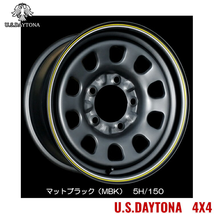 送料無料 トラストジャパン レッドライン U.S デイトナ 5.5J-16 +20 5H-139.7 RED LINE U.S.Daytona 4x4 (16インチ) 5H139.7 5.5J+20【1本単品 新品】