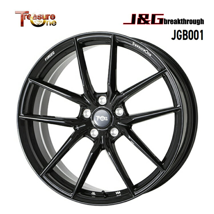 送料無料 トレジャーワン J&Gブレイクスルー JGB001 8J-19 +35 5H-114.3 J&G breakthrough JGB001 (19インチ) 5H114.3 8J+35【1本単品 新品】