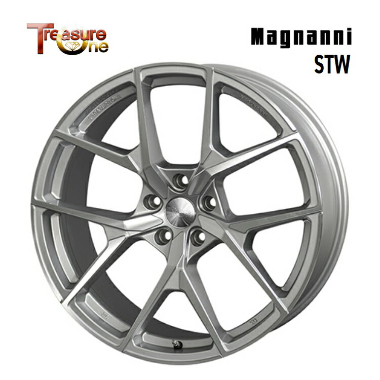 送料無料 トレジャーワン マグナーニSTW 7.5J-18 +48 5H-100 Magnanni STW (18インチ) 5H100 7.5J+48【1本単品 新品】