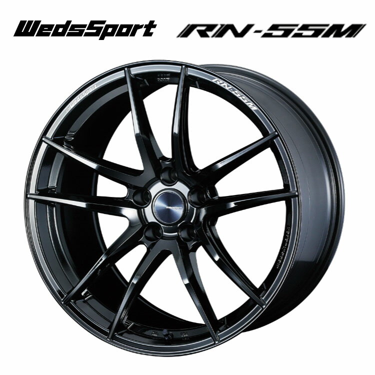 送料無料 ウェッズ ウェッズスポーツ RN-55M 8J-18 +35 5H-114.3 WedsSport RN-55M (18インチ) 5H114.3 8J+35【1本単品 新品】