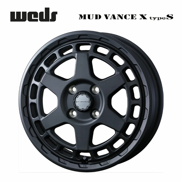 送料無料 ウェッズ マッドヴァンス エックス タイプ S 5J-14 +42 4H-114.3 MUD VANCE X type S (14インチ) 4H114.3 5J+42【2本セット 新品】