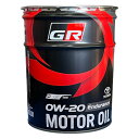 TOYOTA GAZOO Racing トヨタ純正 GR MOTOR OIL Endurance 0W-20 20Lエンジンオイル 品番：08880-13503