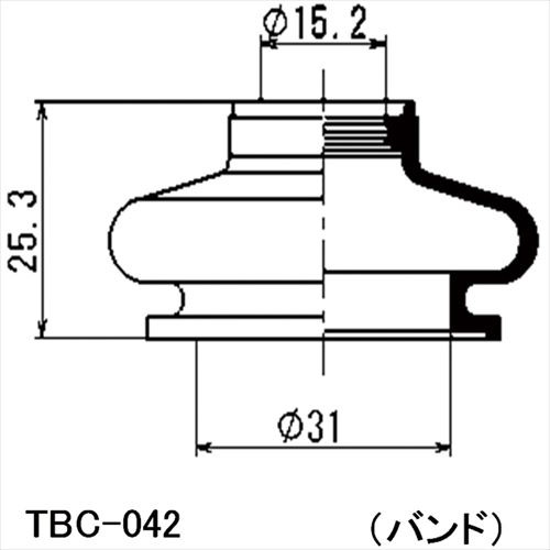 ミヤコ自動車 ダストカバーブーツ TBC-042