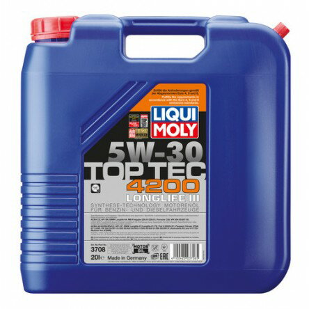 エンジンオイル トップテック4200 5W30 20L LIQUIMOLY リキモリ 送料無料