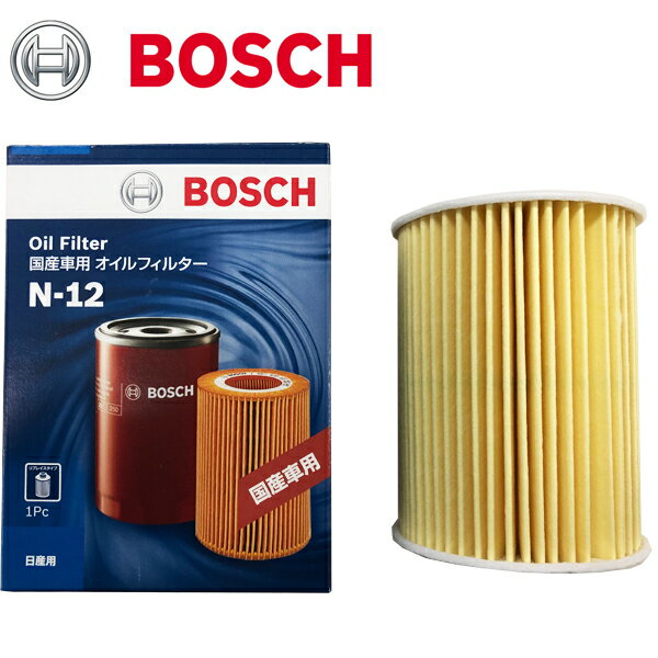 BOSCH ボッシュ 日産 キャラバン ADF-DWGE25 H19.09-H24.06 用 オイルフィルター タイプ-R N-12