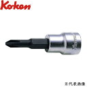 Ko-ken コーケン 3/8 9.5sq. プラスビットソケット 全長60mm No.4 3000-4