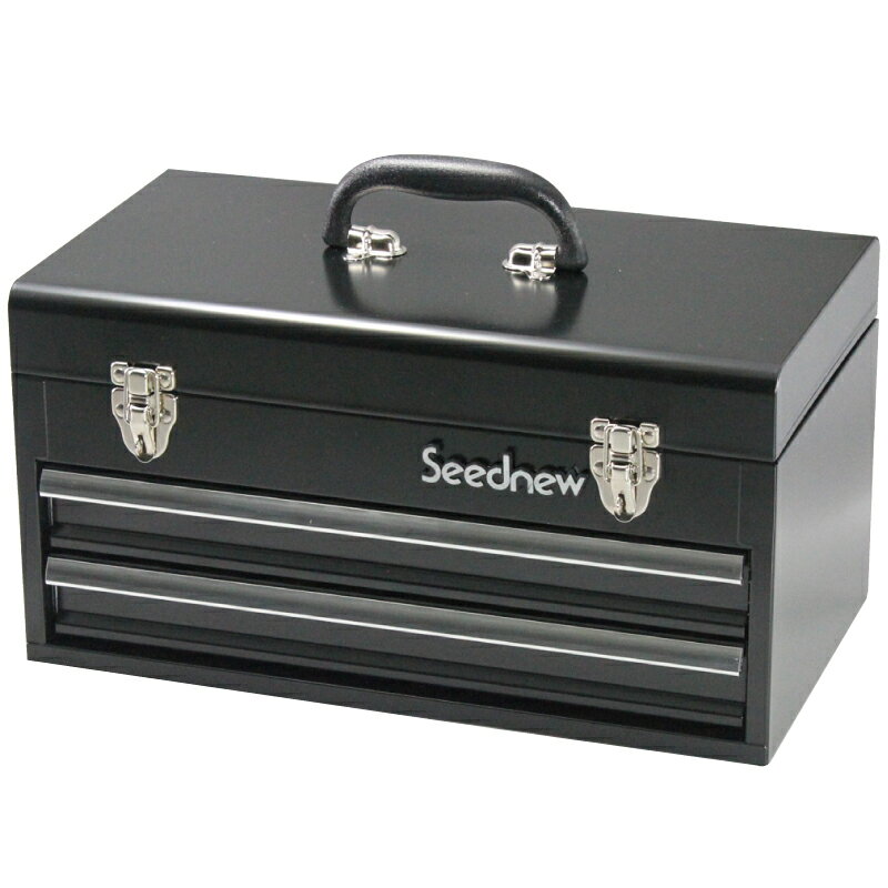 Seednew シーズニュー ベアリング式 2段引出し ツールケース 黒 S-A302BL 送料無料
