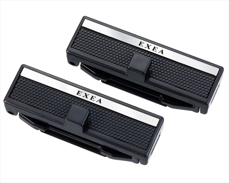 EXEA 星光産業 シートベルト スリム ストッパー 2 ブラック 2個入 EE-101