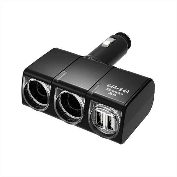 EXEA 星光産業 車用 シガー電源ソケット モニターUSBバーチカルソケット DC12V EM-144