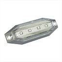 YAC 槌屋ヤック slim流星 8LED 車高灯 クリアレンズ/レッド CE-223