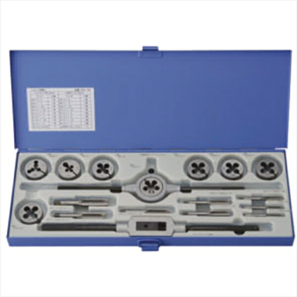 ISF イシハシ精工 スチールケース入り カーメンテナンス用 タップ&ダイス18点セット CTDF-18S 送料無料