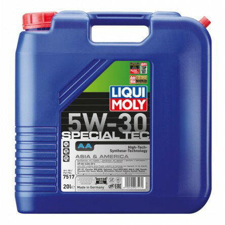 エンジンオイル スペシャルテックAA 5W30 20L LIQUIMOLY リキモリ