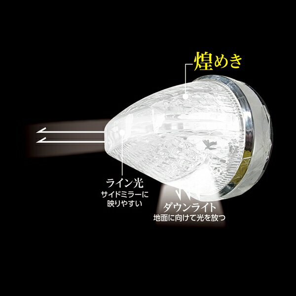 YAC 槌屋ヤック LED マーカーランプ ファルコンマーカー ホワイト CE-187