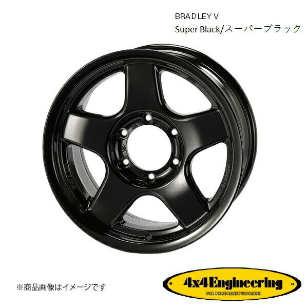 ブラッドレーV 18インチ 5穴 5H 150 8.5J +50 4WD 用 ホイール 4本 スーパーブラック BRADLEY V