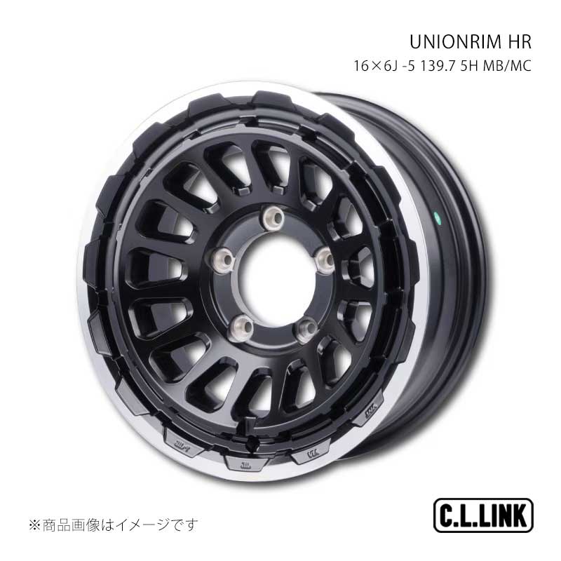 C.L.LINK シーエルリンク UNIONRIM HR 16×6J -5 139.7 5H MB/MC UHR166013975mbmc