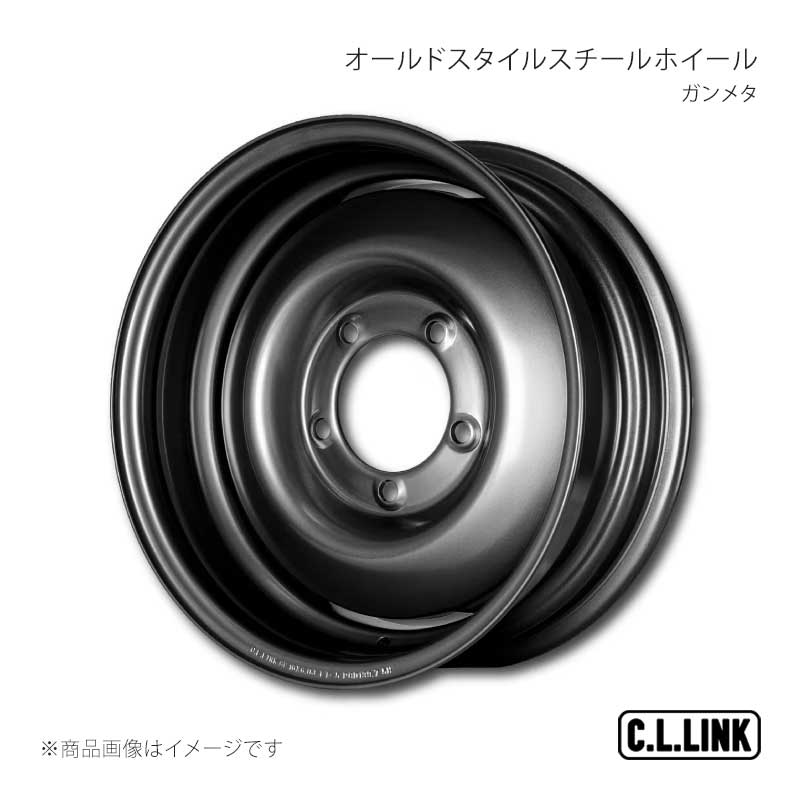 C.L.LINK シーエルリンク CL20 オールドスタイルスチールホイール 16×6J-5 139.7 5H ガンメタ ジムニーシエラ/ワイド/ノマド CL20Wheels 1660GM