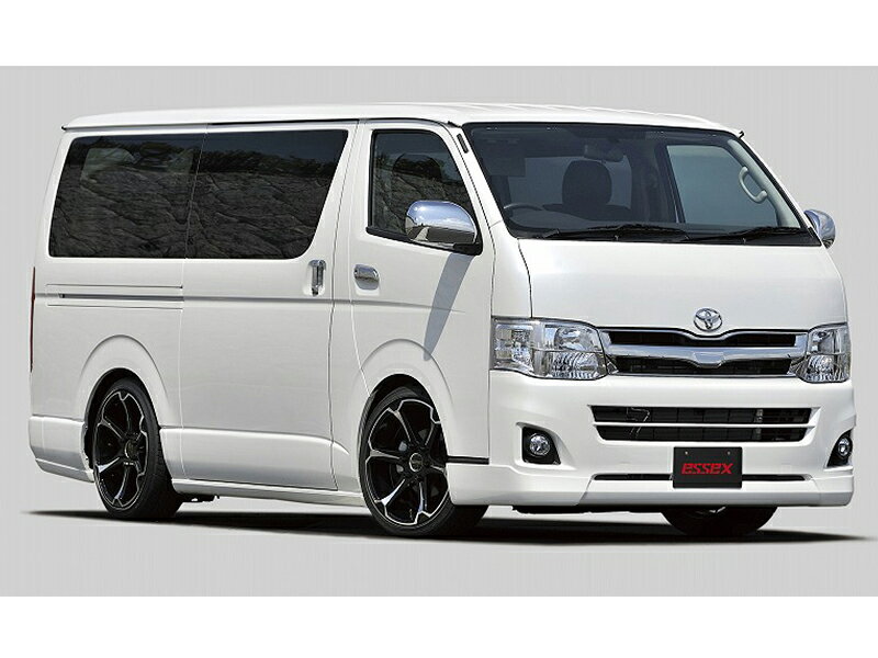 CRS フロントリップスポイラーVer.III ABS製 ホワイトパール(070) ハイエース/レジアスエース 標準ボディ3型用 2010年7月〜2013年11月 es-1103-070