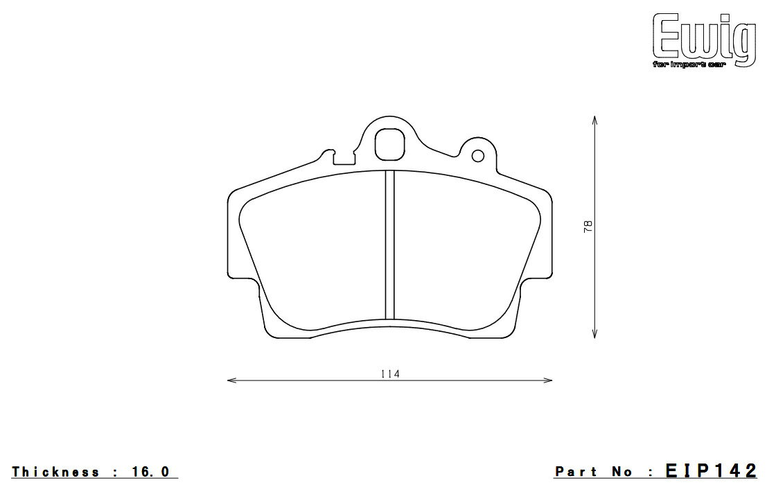 ENDLESS エンドレス ブレーキパッド SSM PLUS フロント PORSCHE Boxster(986) 2.7 00/4〜02/8 EIP142MP