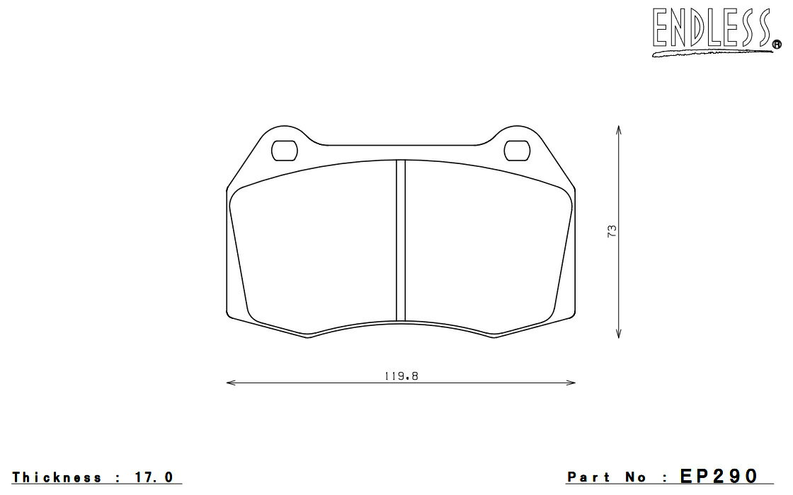 ENDLESS エンドレス ブレーキパッド MX72 1台分セット スカイライン BCNR33(GT-R) MX72290291
