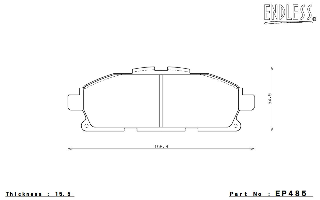 ENDLESS エンドレス ブレーキパッド MX72 フロント エルグランド PE52/TE52/PNE52/TNE52 EP485MX72