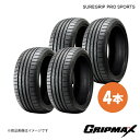 GRIPMAX/グリップマックス SUREGRIP PRO SPORTS タイヤ 4本 215/45ZR18 93Y XL ブラックサイドウォール 8859291437840