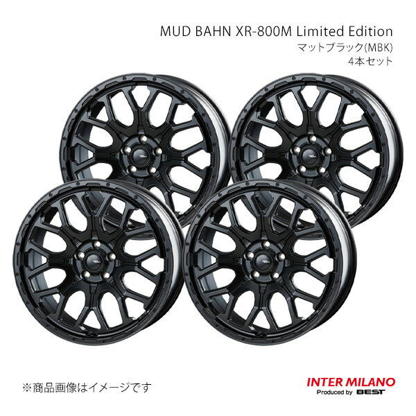 樂天商城 - INTER MILANO インターミラノ MUD BAHN XR-800M Limited Edition ホイール 4本セット【20×8.5J 5-114.3 INSET38 マットブラック】