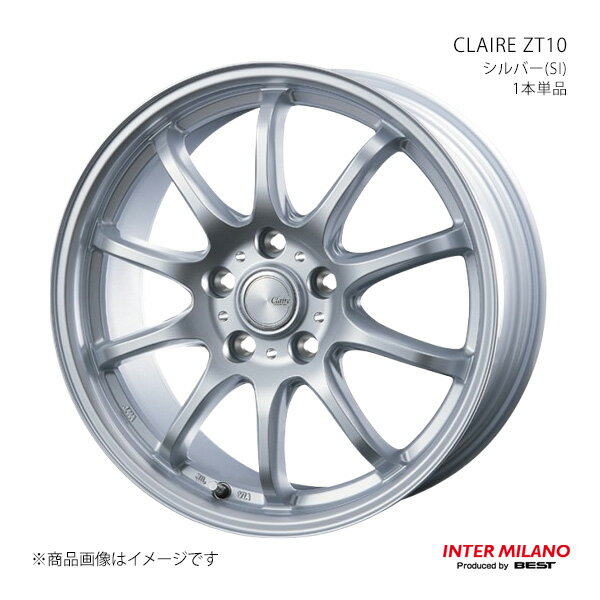 樂天商城 - INTER MILANO インターミラノ CLAIRE ZT10 ホイール 1本単品【16×6.5J 5-114.3 INSET53 シルバー】