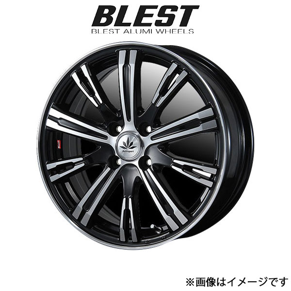 ブレスト バーンシュポルト タイプ 525 アルミホイール 1本(15×5J 4-100 INSET45 ブラックポリッシュ)ゼスト JE1 BLEST Bahnsport Type 525