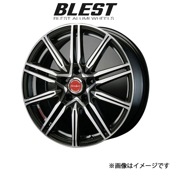 ブレスト ユーロスポーツレグルス A1 アルミホイール 4本 SX4 ワイドボディ YA/YB(17×6.5J 5-114.3 INSET45 メタルブラックポリッシュ)