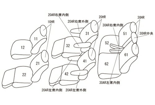 クラッツィオ シートカバー クラッツィオダイヤ(ブラウン×アイボリーステッチ)ヴェルファイア ガソリン AGH30W/AGH35W ET-1651 Clazzio