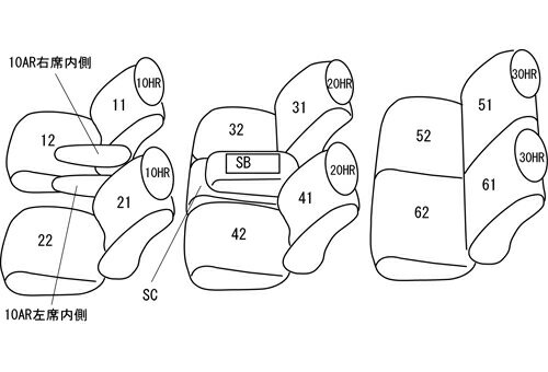 ����åĥ��� �����ȥ��С� ����åĥ����ꥢ��쥶��(�֥�å�)���������� ������� AZR60G/AZR65G ET-0242 Clazzio