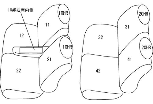 クラッツィオ シートカバー クラッツィオライン(ブラック×ブラックステッチ)タント カスタム L375S/L385S ED-0674 Clazzio