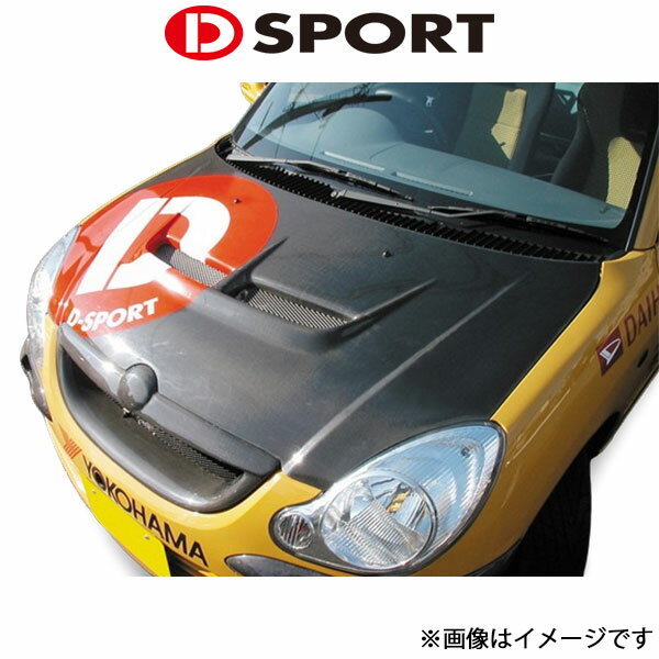 Dスポーツ エアロボンネット(未塗装)ストーリア 2001/12～2004/05 53301-A020-KX D-SPORT エアロ 外装 エクステリア