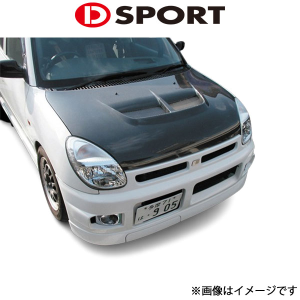 Dスポーツ エアロボンネット(未塗装)ストーリア 1998/02～2001/12 53301-A060-KX D-SPORT エアロ 外装 エクステリア