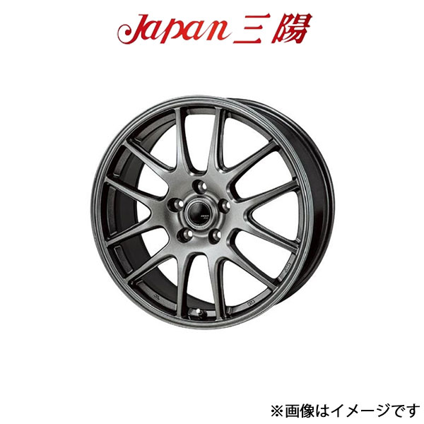 ジャパン三陽 ザック JP-205 アルミホイール 4本 アコード CL7/CL8/CL9(16×6.5J 5-114.3 INSET53 ブラックシルバー)Japan三陽 ZACK JP-205