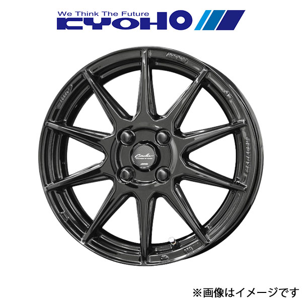 共豊 サーキュラー C10R アルミホイール 1本 ワゴンR MH34S(15×5.0J 4-100 INSET45 グロスブラック)KYOHO CIRCLAR C10R