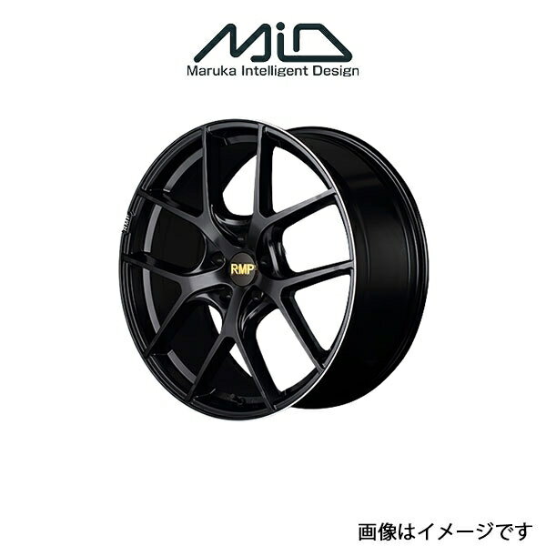 MID RMP 025F アルミホイール 4本 ヴェゼル RV系(18×7J 5-114.3 INSET48 セミグロスブラック+リムエッジDC+ロゴマシニング)