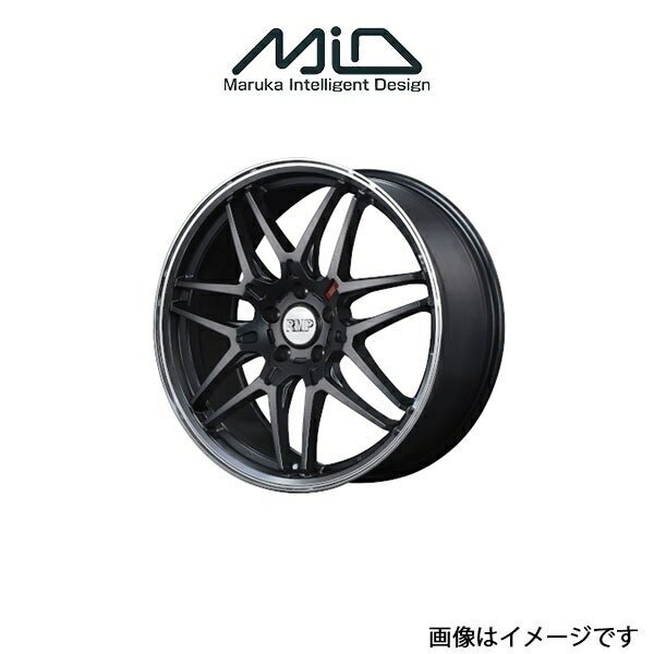 MID RMP 720F アルミホイール 4本 ヴェゼル RU系(18×7J 5-114.3 INSET48 セミグロスガンメタ/リムポリッシュ)