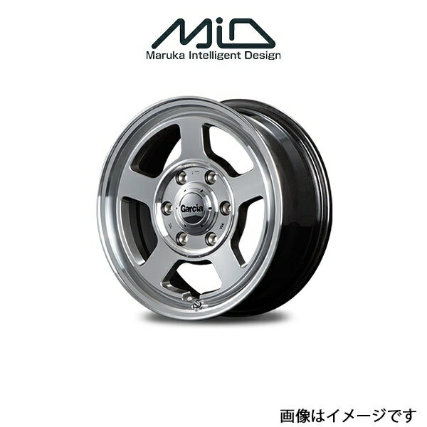 MID ガルシア シカゴ5 アルミホイール 1本 フレアクロスオーバー MR31S/MR41S(14×4.5J 4-100 INSET45 メタリックグレーポリッシュ)GARCIA CHICAGO5