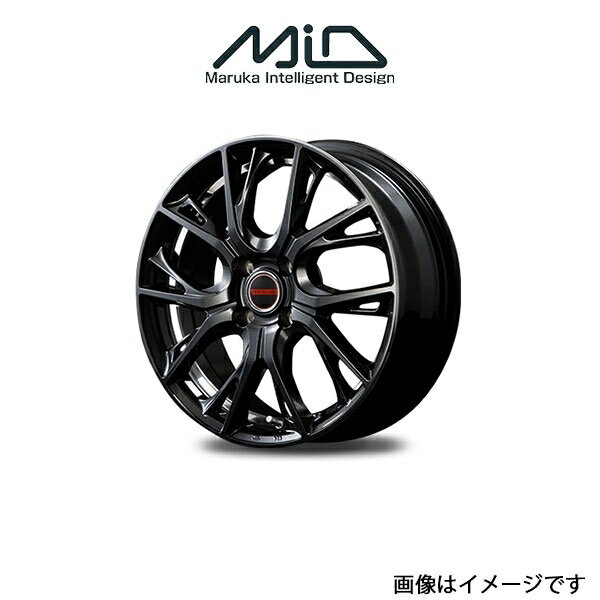 MID ヴァーテックワン グレイブ アルミホイール 1本 エリオ/エリオセダン RA/RB/RC/RD(15×5.5J 4-100 INSET43 ダイヤモンドブラック)VERTEC ONE GLAIVE